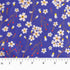 White Red Floral Royal Blue Cotton